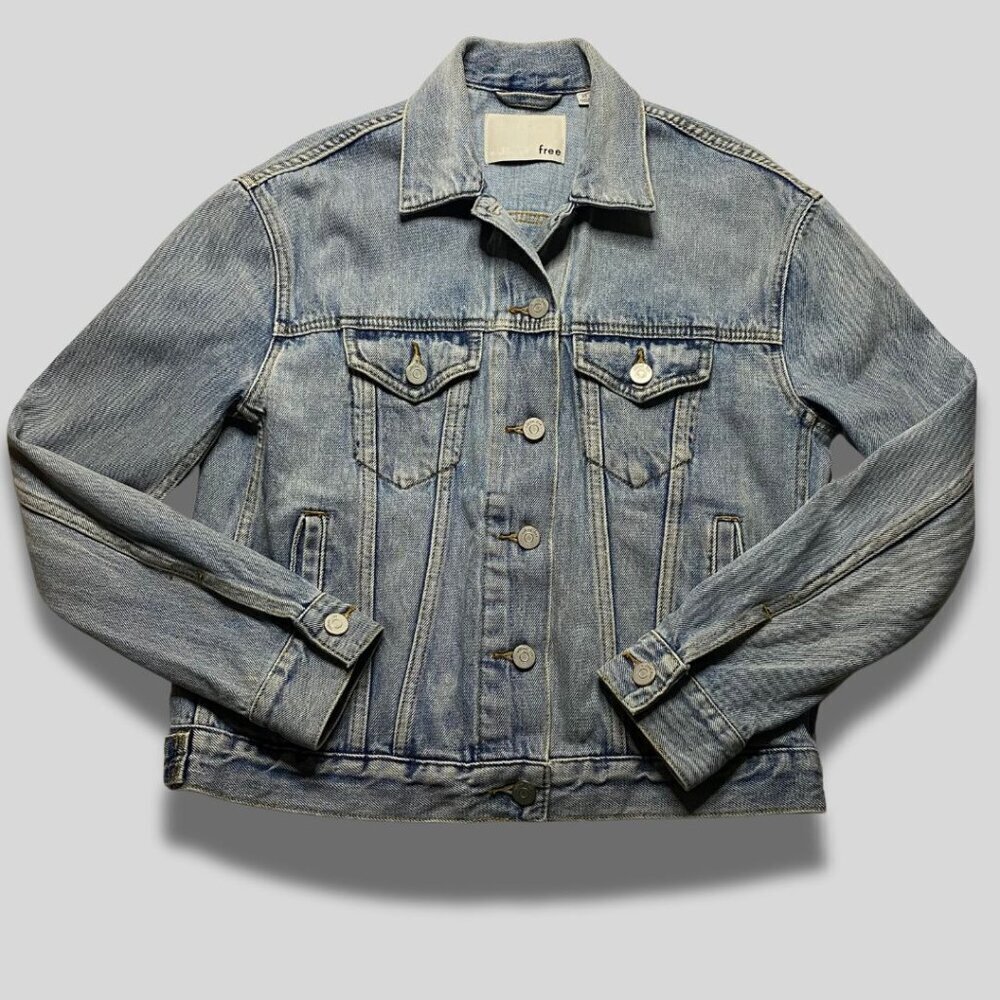 WILFRED FREE ARITZIA Bishamber Denim Jacket Womens Size XS